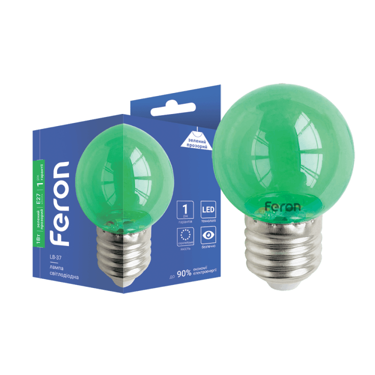 Світлодіодна декоративна лампа Feron 1Вт зелена