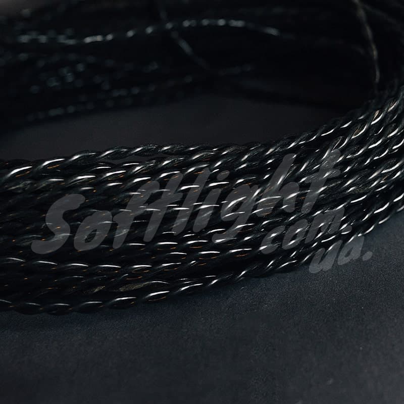 Провід чорний кручений