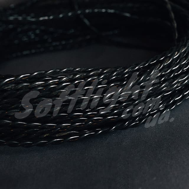 Провід чорний кручений