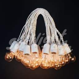 Гірлянда 20 метрів 40 ламп (біла) - 1