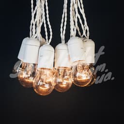 Гірлянда 5 метрів 10 ламп (біла) - 4